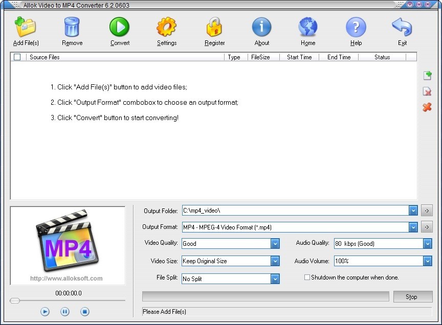 convert exe video to mp4
